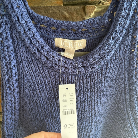 J. Crew Navy Knit Sweater Vest - Picture 4 of 7